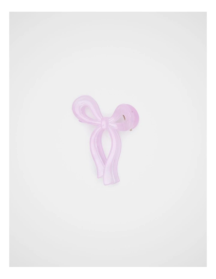 Bow Claw Clip in Orchid image 1