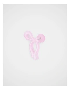 Bow Claw Clip in Candy Pink
