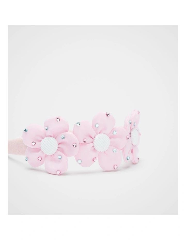 Flower Heart Gem Headband image 2