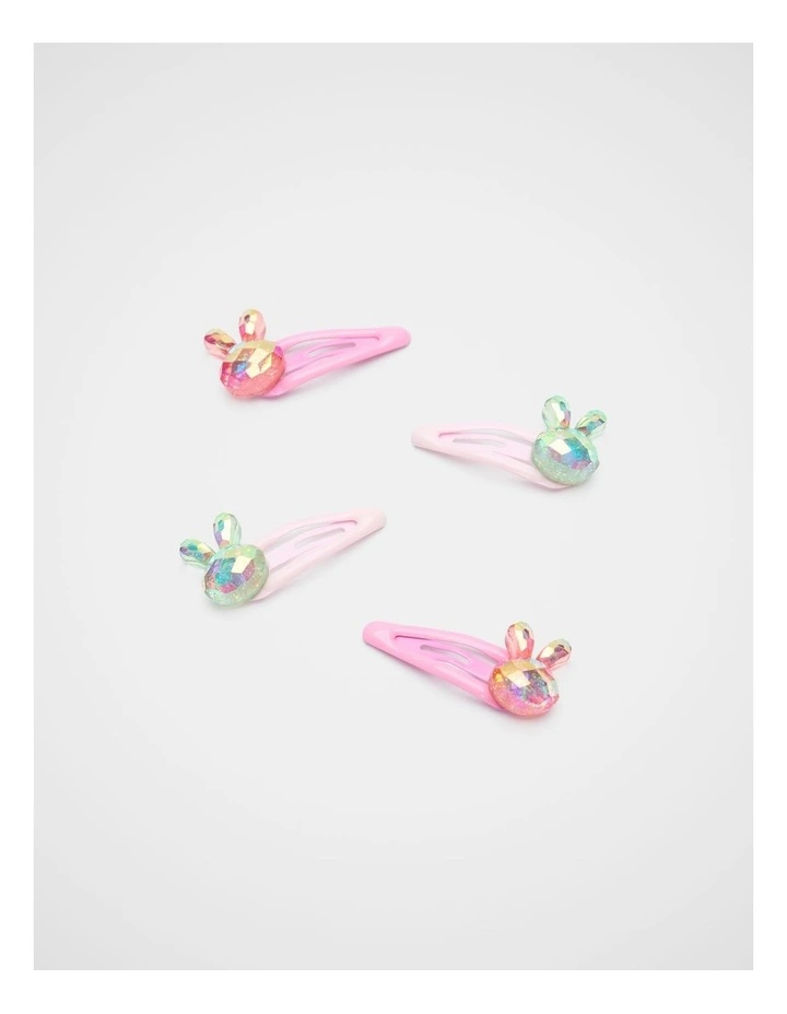 Mini Facet Bunny Snaps in Candy Pink image 1