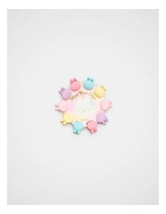Bunny Flower Clip Wheel in Multi