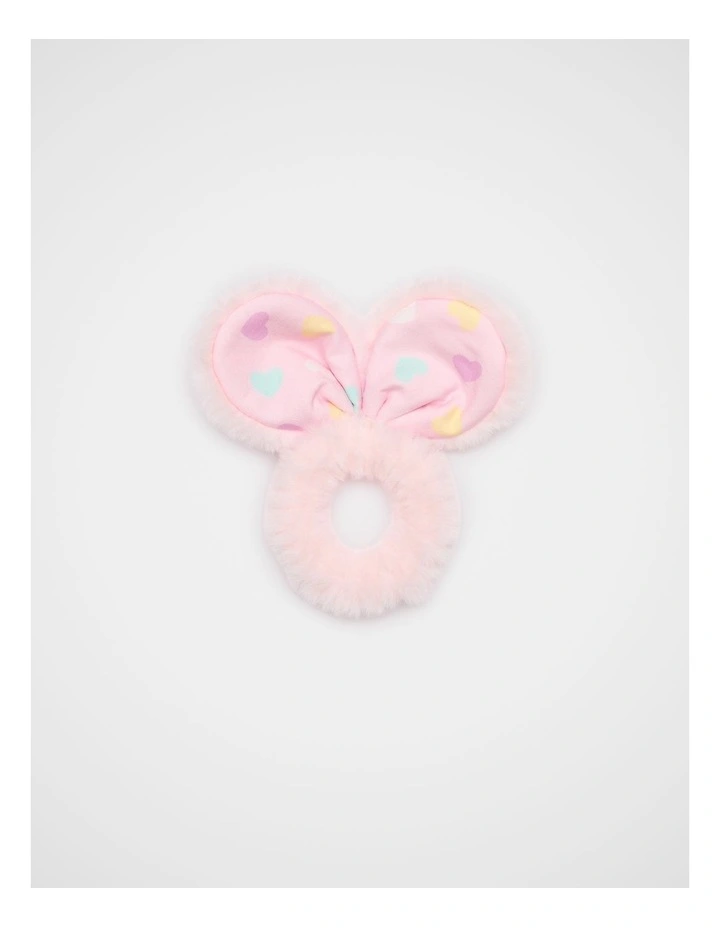 Bunny Ears Heart Scrunchie in Pink Lemonade image 1