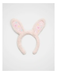 Heart Fur Ears Headband in Pink Lemonade