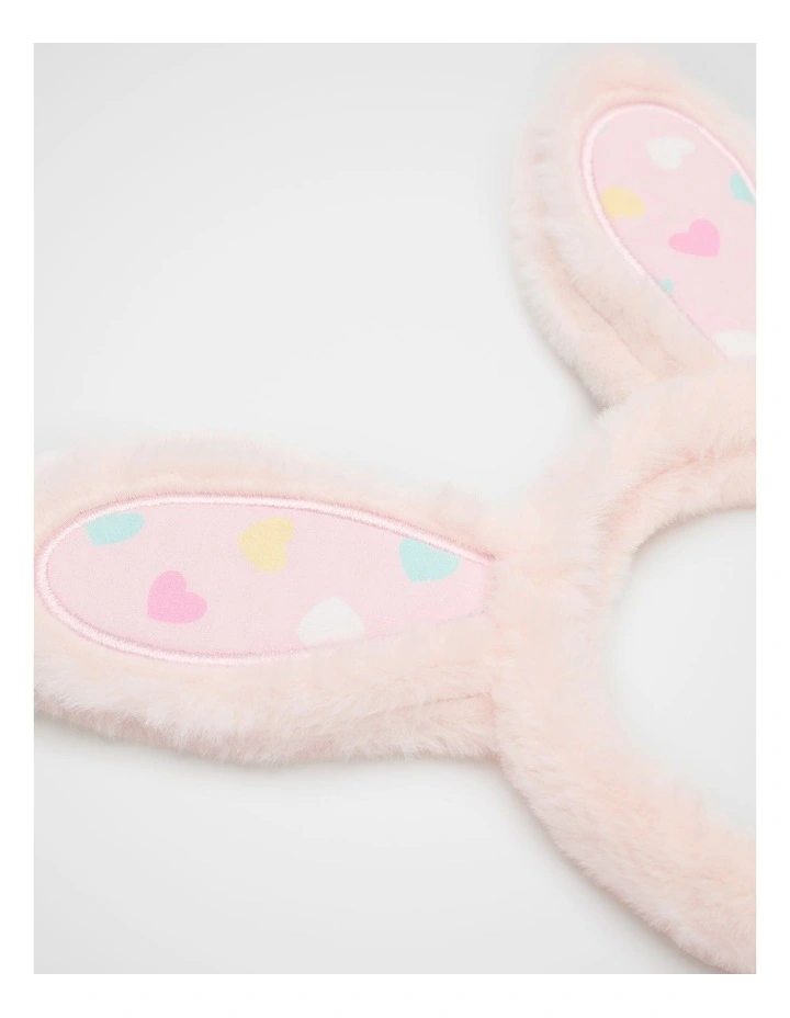 Heart Fur Ears Headband in Pink Lemonade image 2