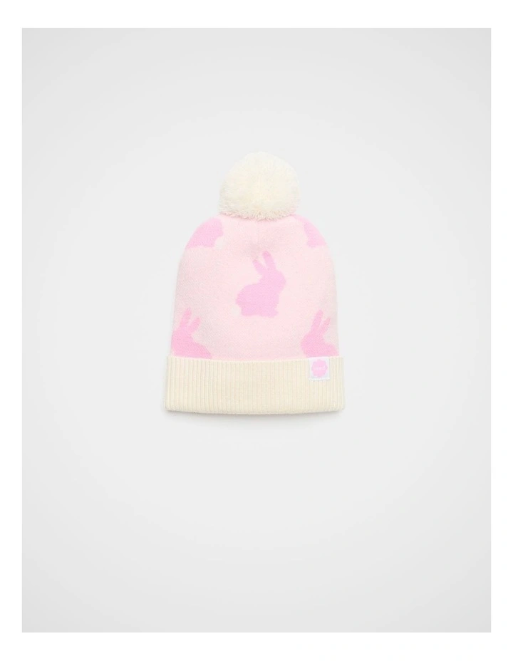Bunny Beanie in Pink Lemonade image 1