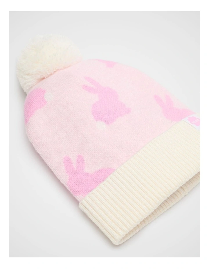 Bunny Beanie in Pink Lemonade image 3