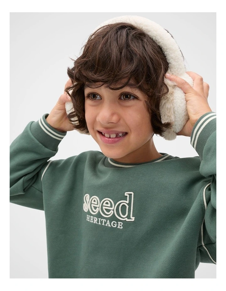 Cosy Ear Muffs in Classic Cream image 2