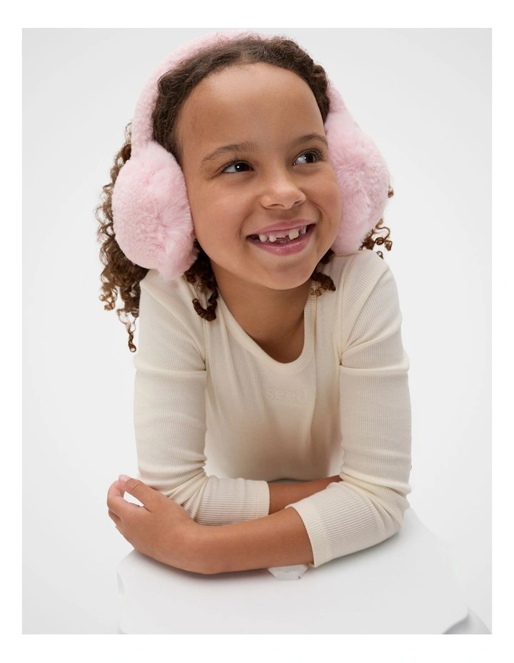 Cosy Ear Muffs in Pink Lemonade image 2