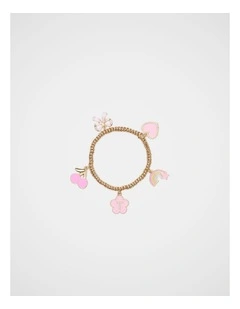 Initial Flower Bracelet - T
