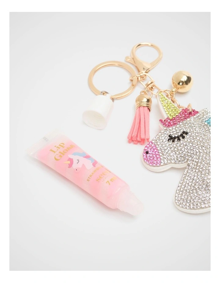 Lip Gloss Keyring in Unicorn image 2