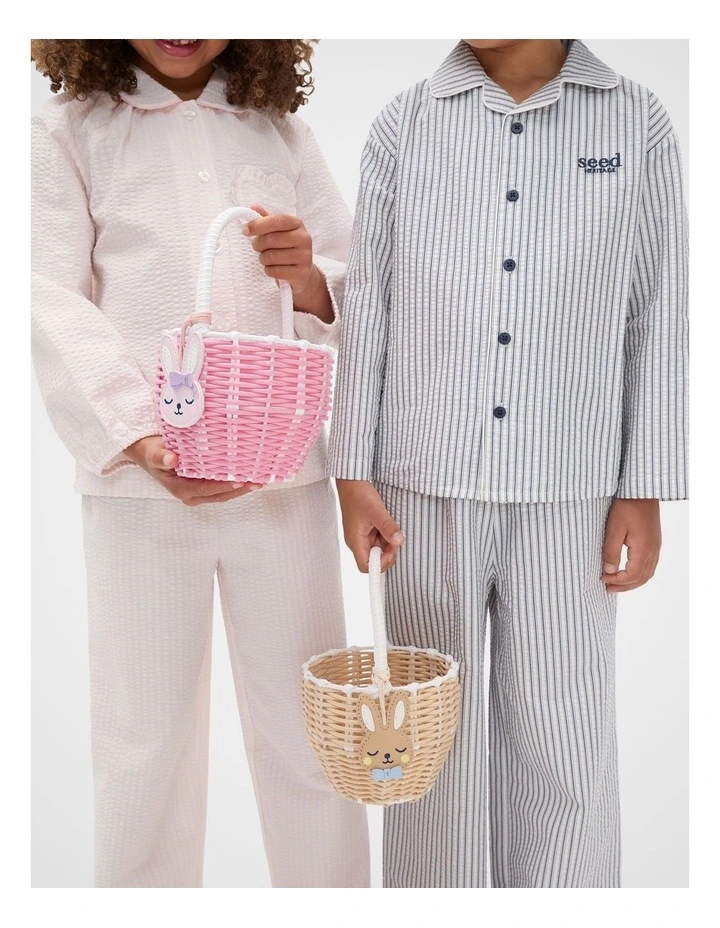 Woven Bunny Basket in Milk Tea image 3