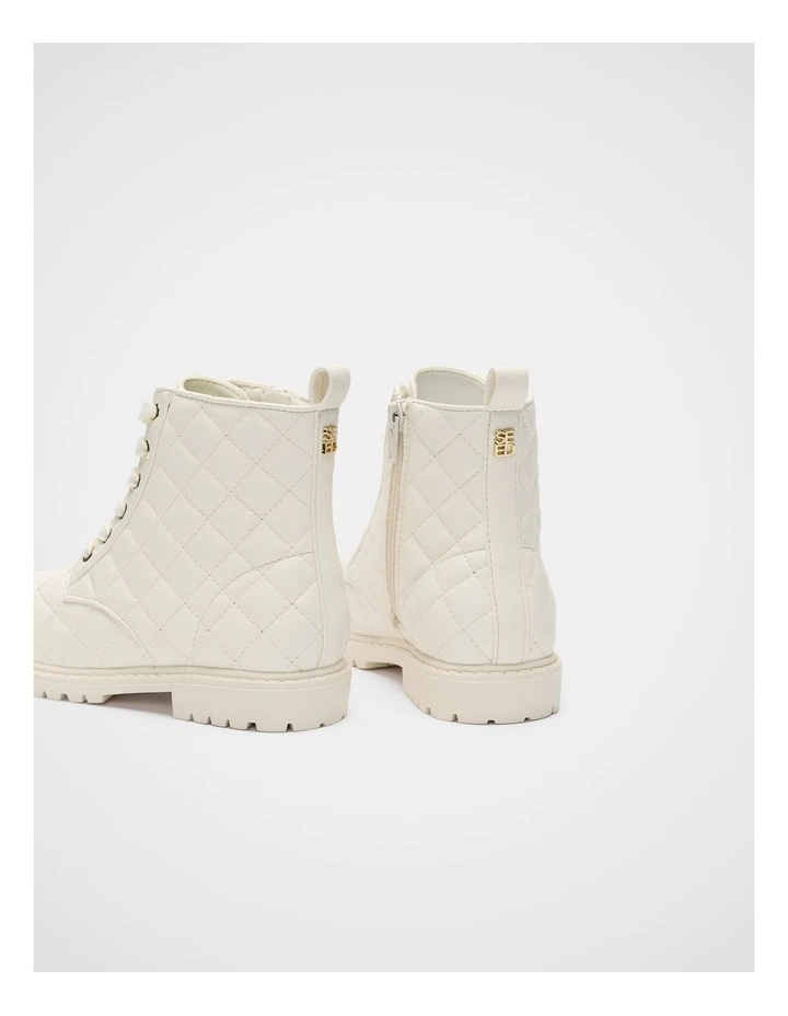 Quilted Hiking Boot in Classic Cream image 3