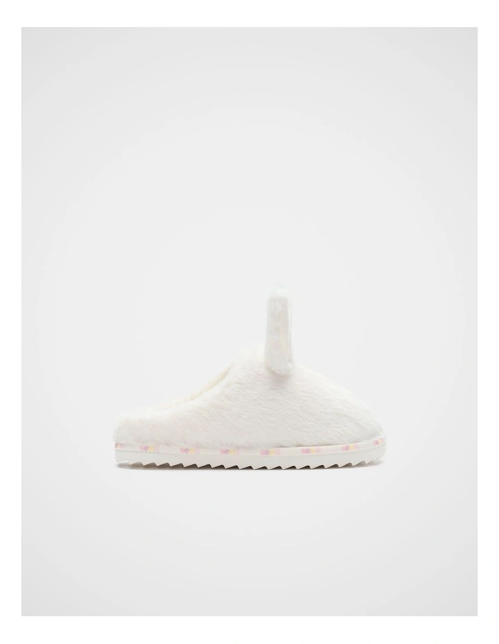 Bunny Mule Slipper in Classic Cream Marle image 1