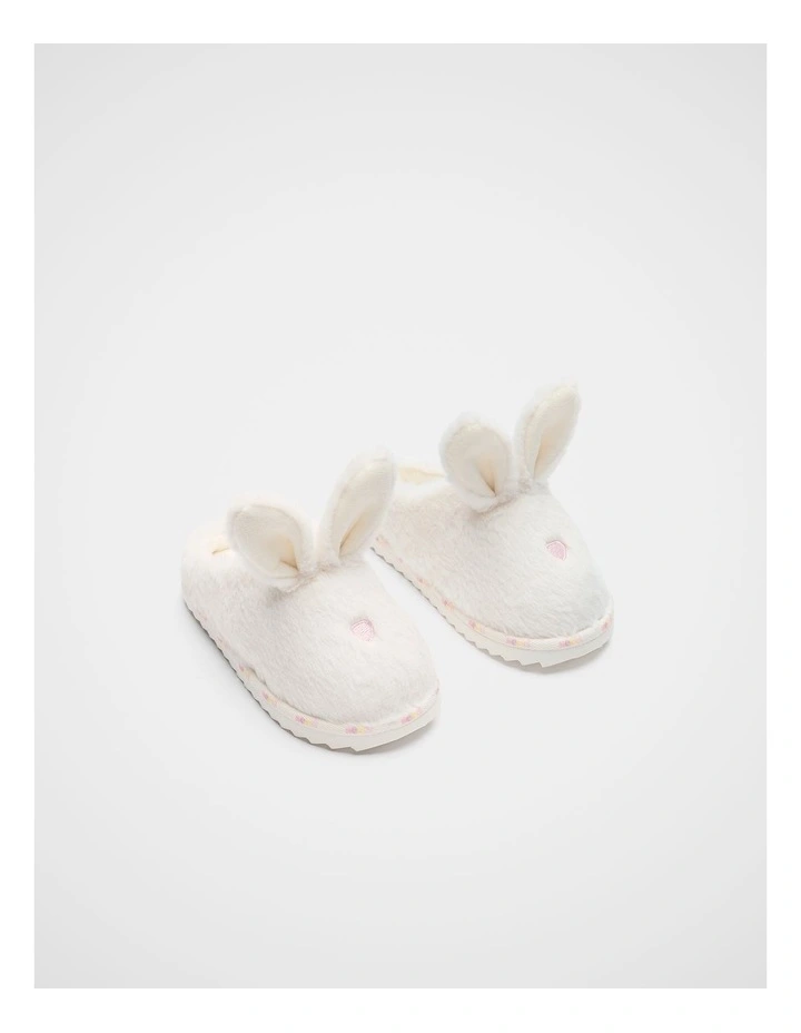 Bunny Mule Slipper in Classic Cream Marle image 3
