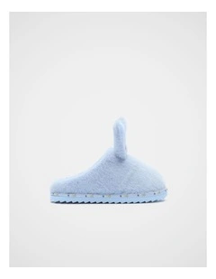 Bunny Mule Slipper in Ash Blue Multi