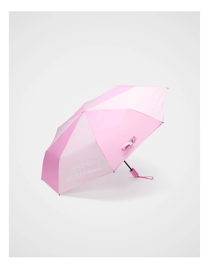 Colourblock Umbrella in Pink Multi image 1