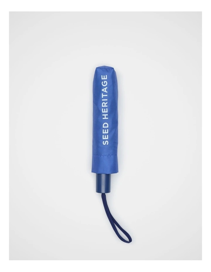 Colourblock Umbrella in Blue Multi image 3