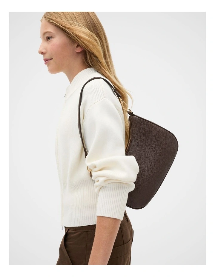 Teen Dual Strap Bag in Chocolate image 2