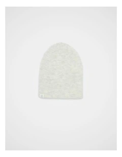 Basic Rib Beanie in Grey Marle