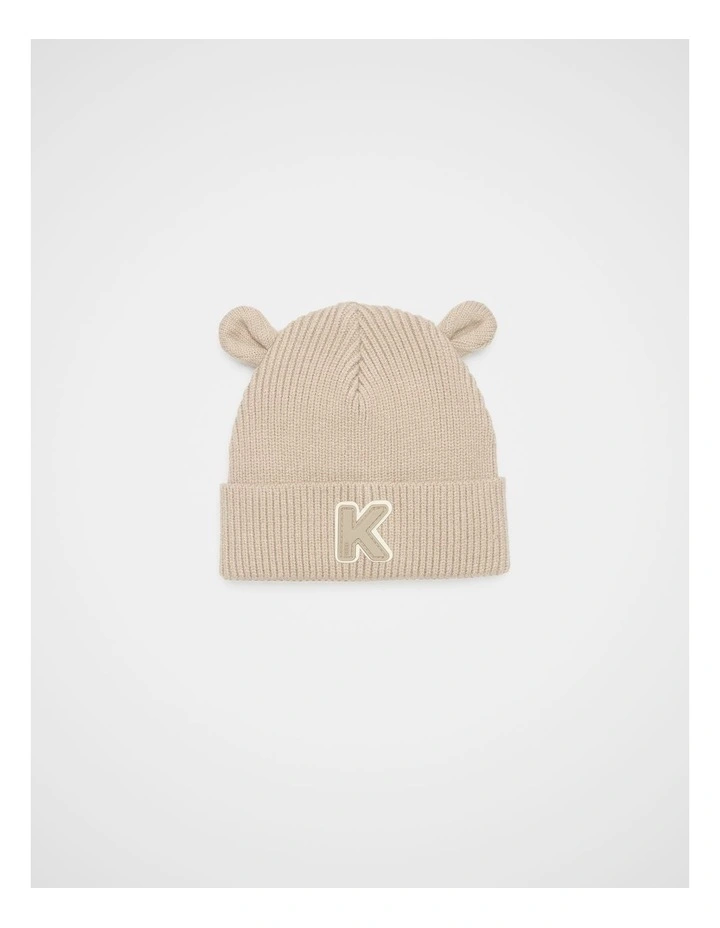 Mini Initial Beanie - K image 1