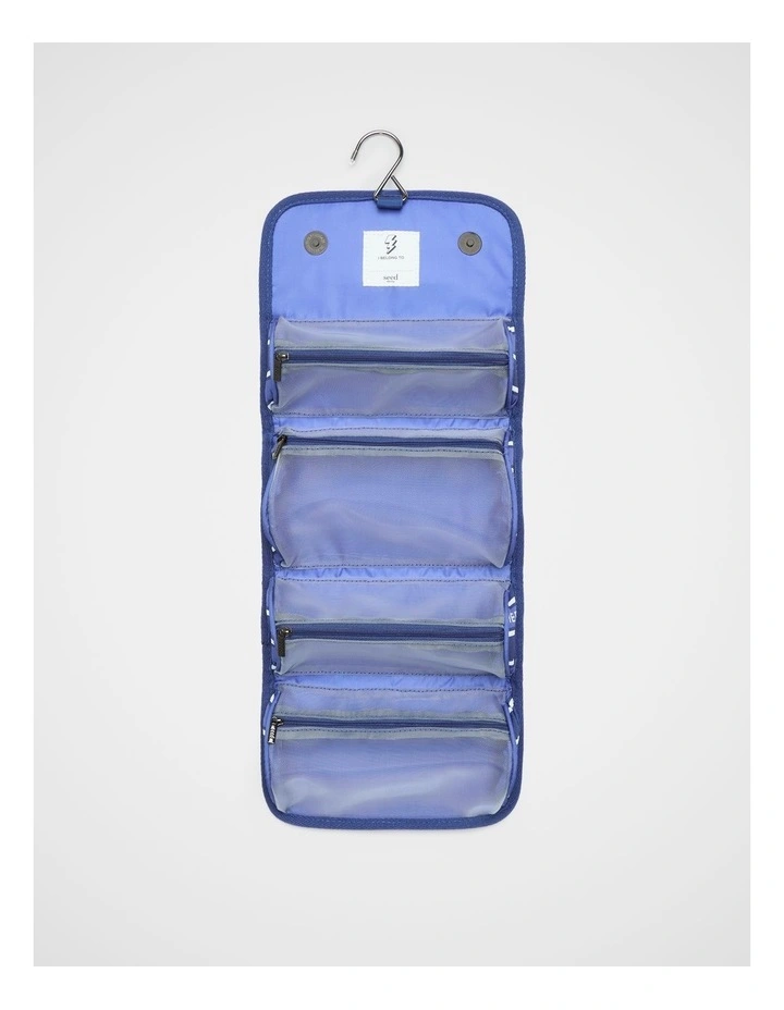 Stripe Cosmetics Bag in Blue Multi image 2