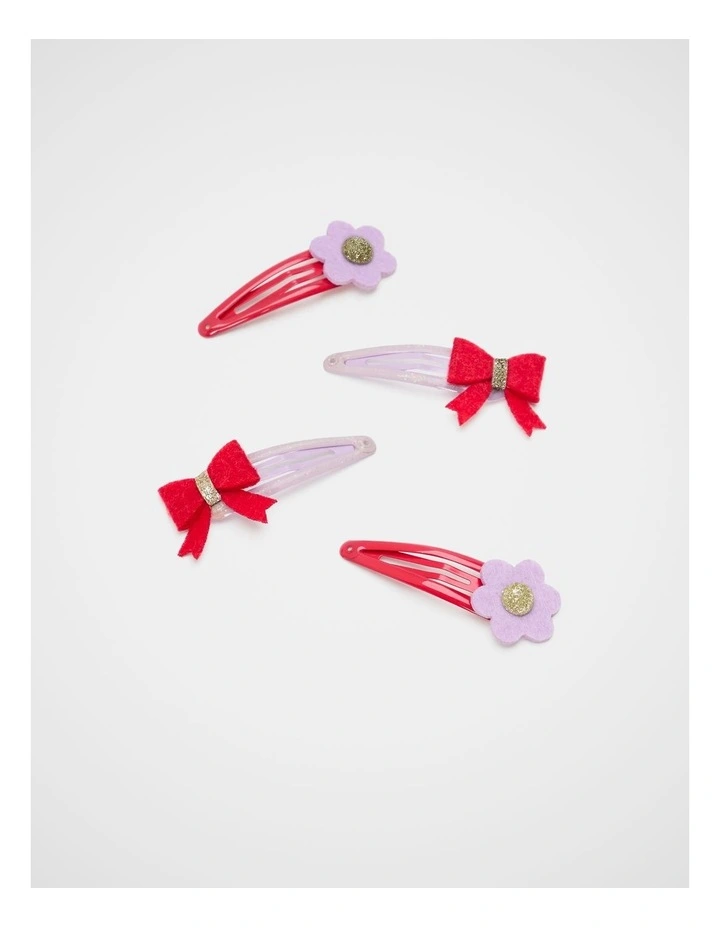 Felt Flower and Bows Snap Pack image 1