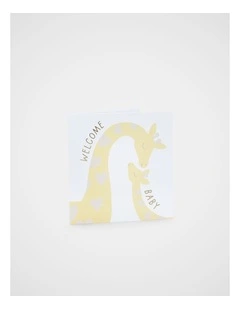 Welcome Baby Giraffe Card