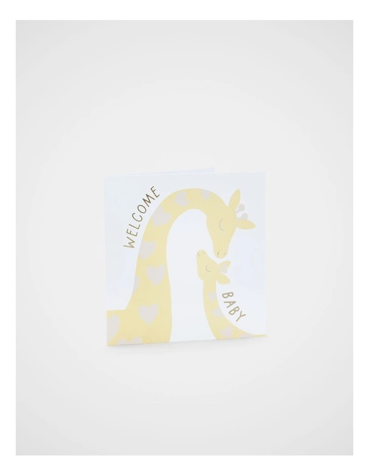 Welcome Baby Giraffe Card image 1