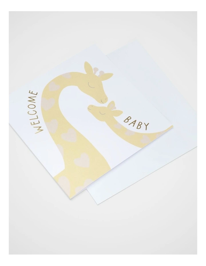Welcome Baby Giraffe Card image 2