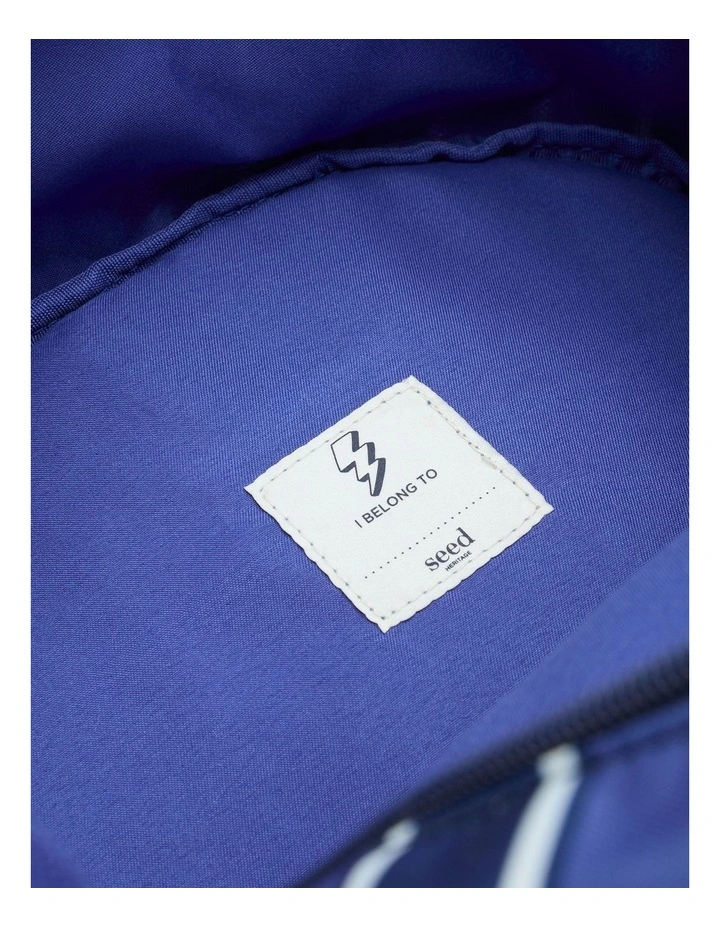 Stripe Backpack in Blue Multi image 3