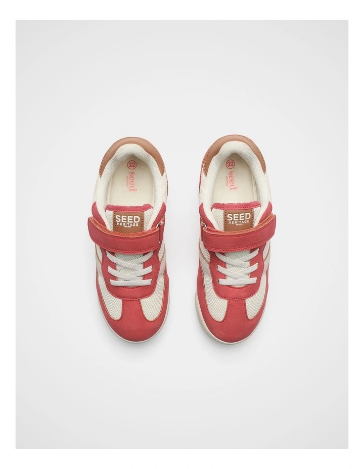 Retro Sneaker in Chilli Red Multi image 3