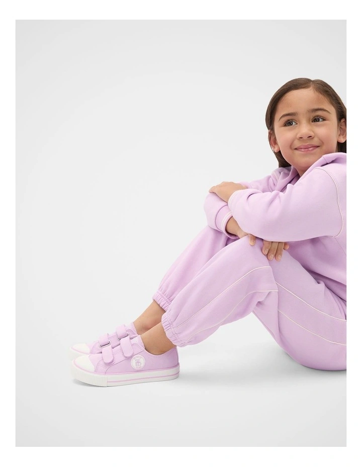 Quad Logo Sneaker in Orchid image 2