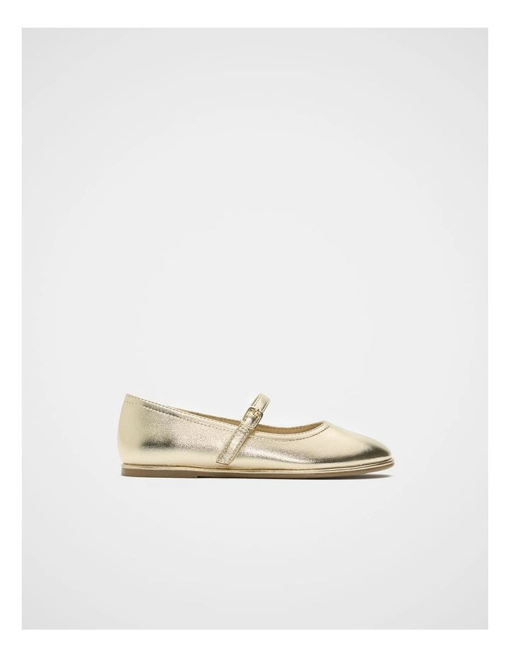 Mary Jane Shoes in Gold image 1