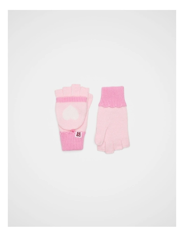 Heart Mittens in Pink Lemonade image 1