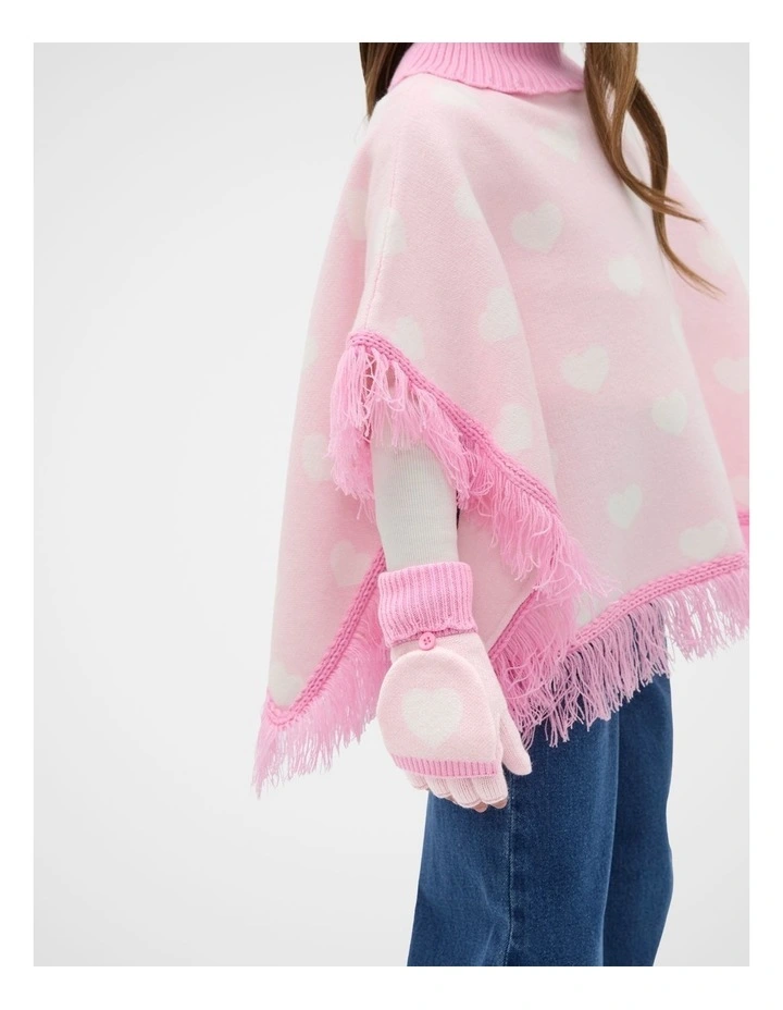 Heart Mittens in Pink Lemonade image 2