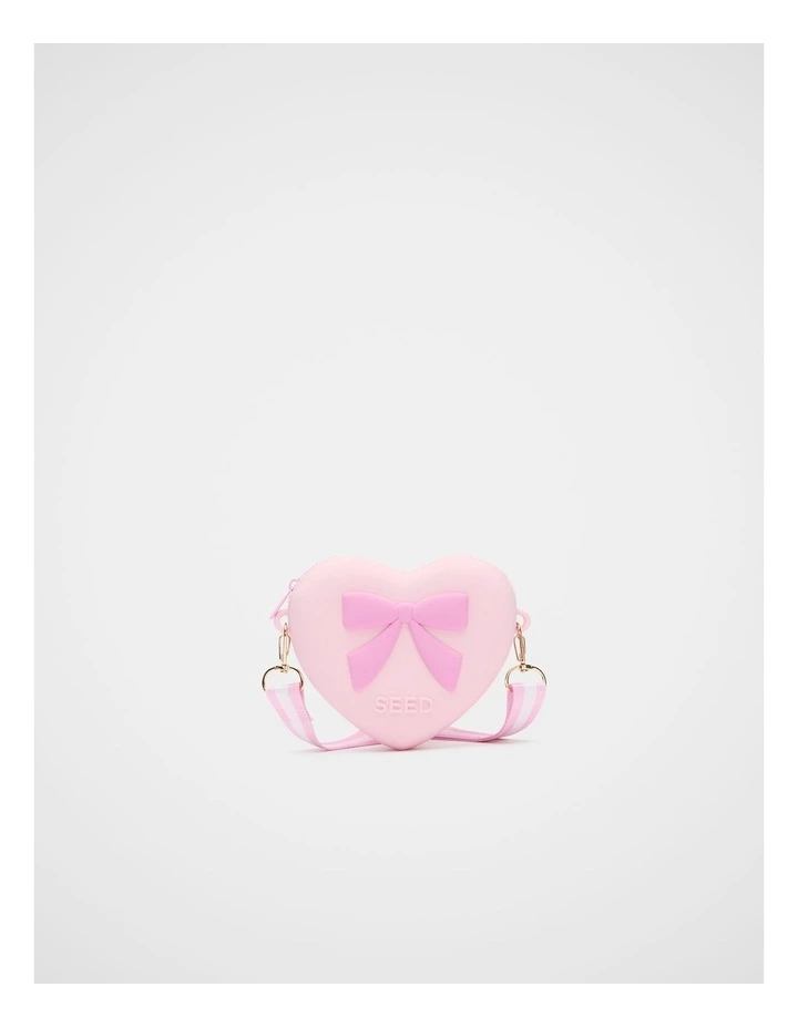 Silicone Heart Bag in Pink Lemonade image 1