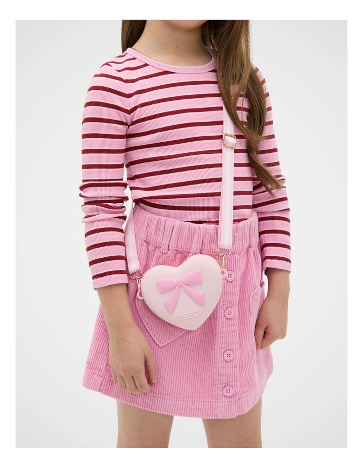 Silicone Heart Bag in Pink Lemonade image 2