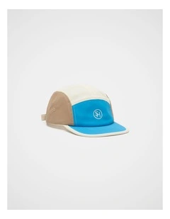 Retro Panel Cap in Pacific Blue