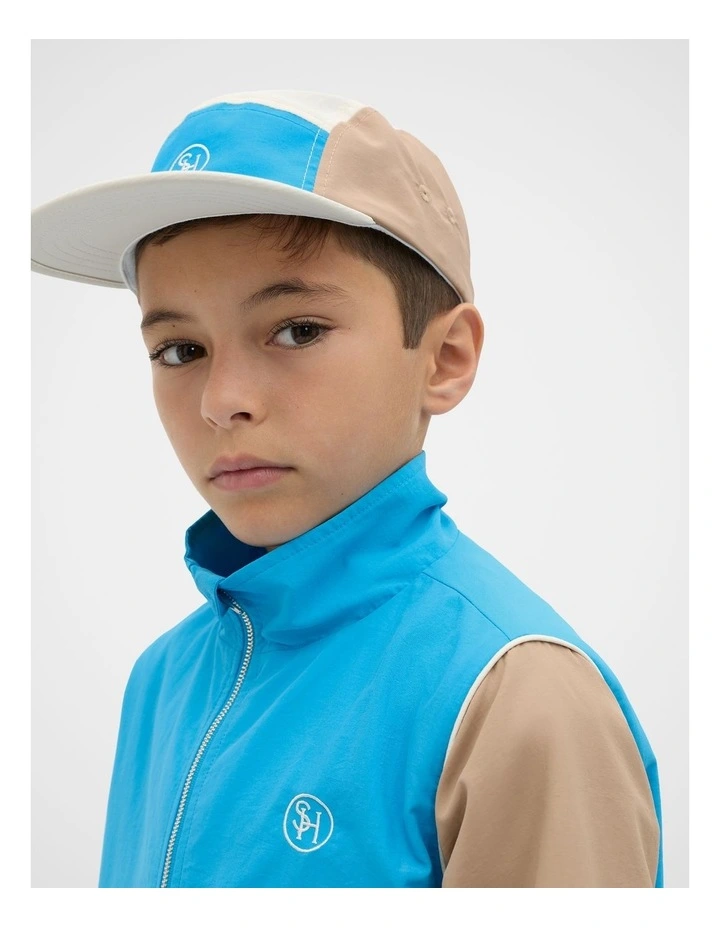 Retro Panel Cap in Pacific Blue image 2