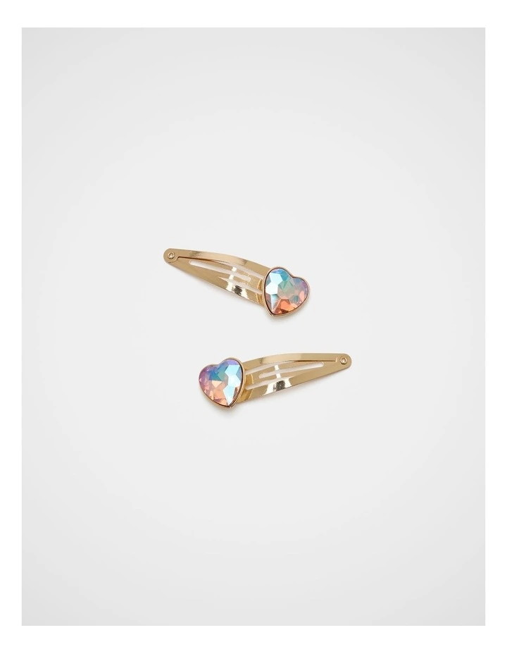 Jewel Heart Snaps in Candy Pink image 1