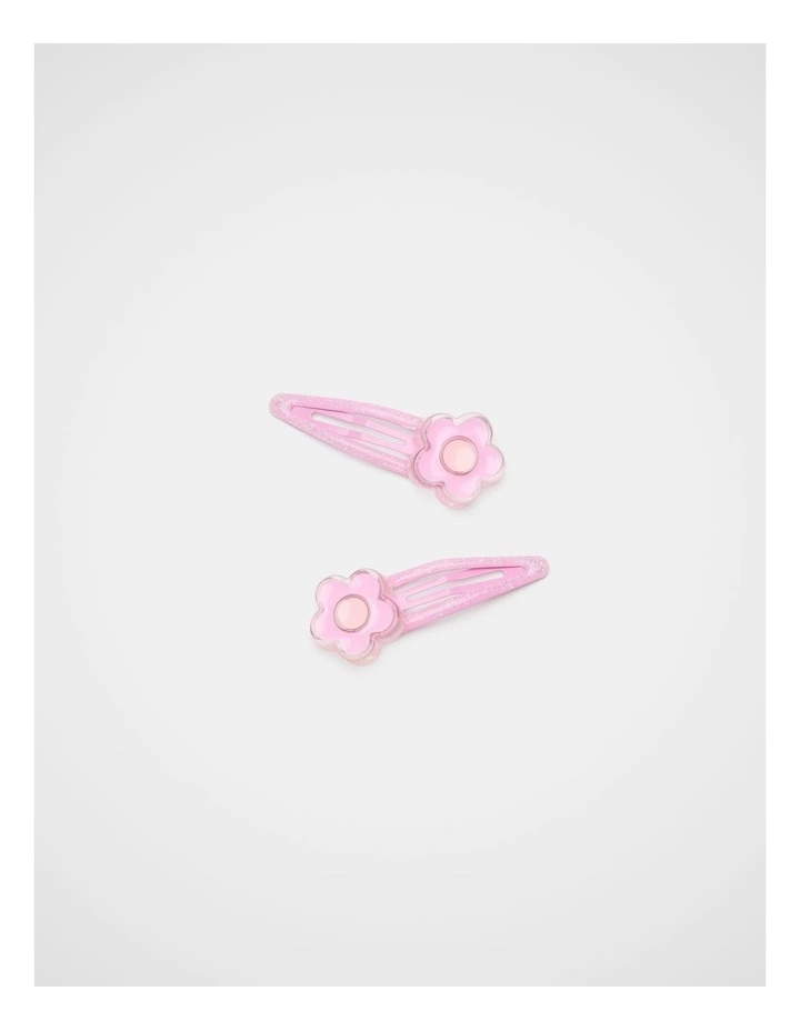 Flower Resin Snaps in Candy Pink image 1