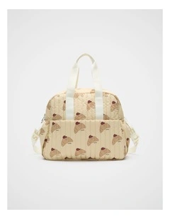 Baby Quilted Overnighter Bag in Crossiant
