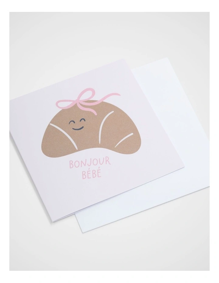 Bow Croissant Bebe Card image 2