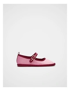 Velvet Mary Jane in Candy Pink Multi