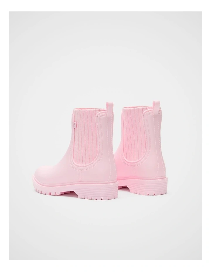 Rib Gusset Gumboot in Pink Lemonade image 3