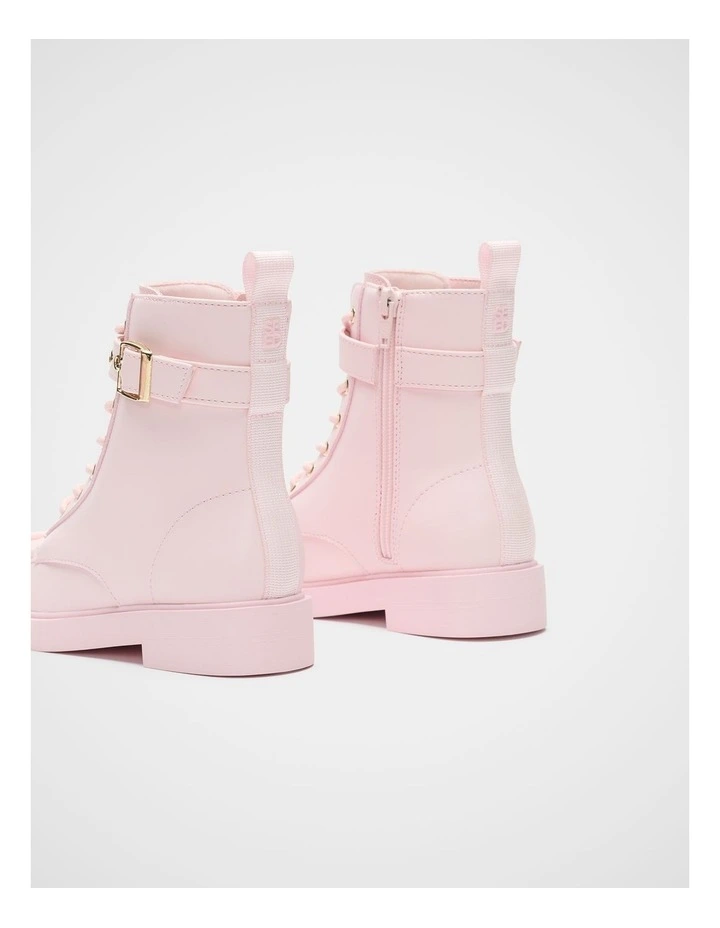 Lace Up Ankle Boot in Pink Lemonade image 3
