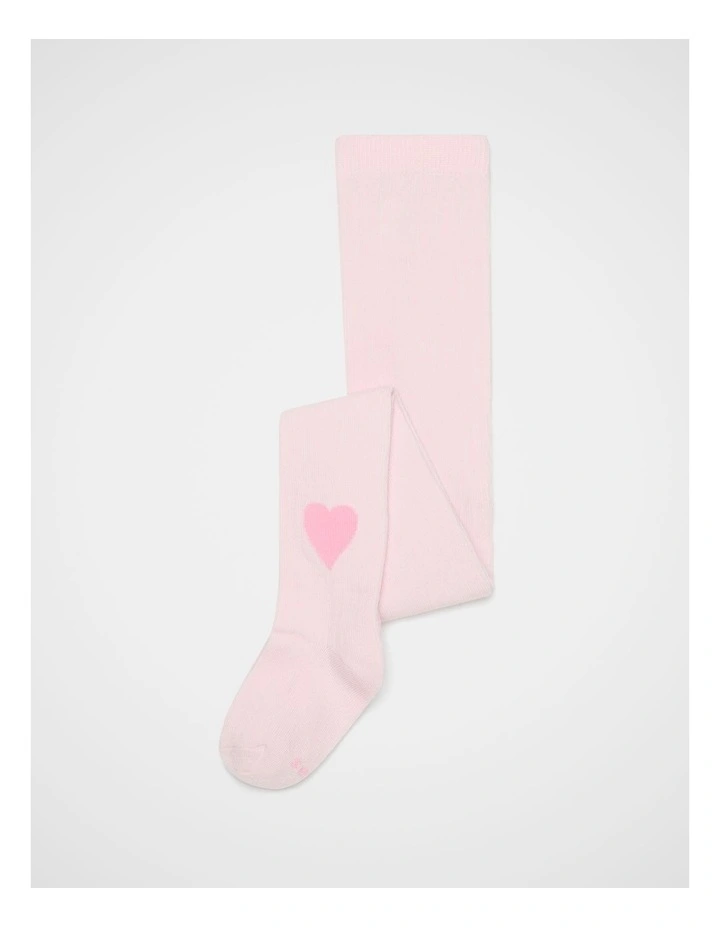 Rib Heart Tight in Pink Lemonade image 1