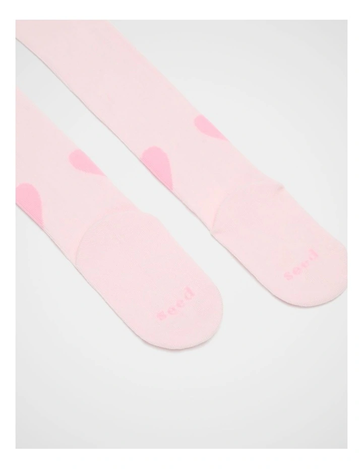 Rib Heart Tight in Pink Lemonade image 2
