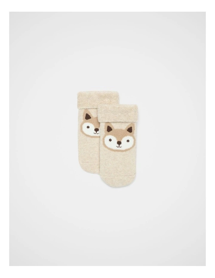 Terry Fox Socks in Oat Marle image 1