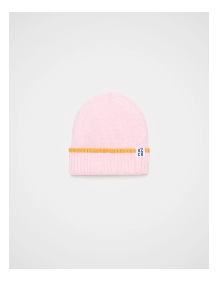 Basic Knit Beanie in Pink Lemonade image 1